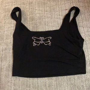 butterfly crop top